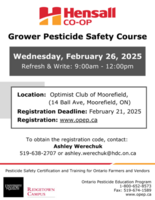 Grower Pesticide Safety Course (Drayton)